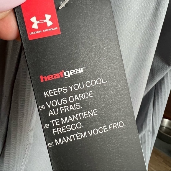 NWT Under Armour HeatGear Notre Dame Rec Sports Staff Grey Racerback Tank, XS - Picture 6 of 11